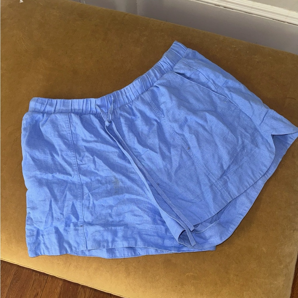 Light Blue Casual Shorts